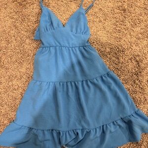 Altard state Blue Tiered Ruffle Sundress